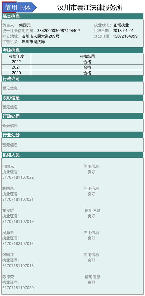 汉川市2024年法律服务信用信息与系统集成服务